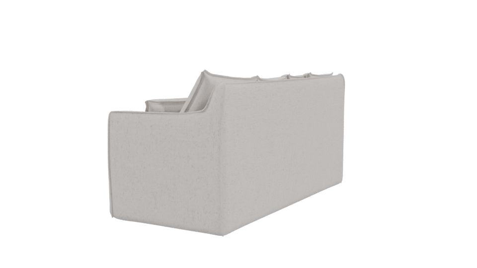 Stylish White Sofa 3D Model - Professional 3D Model Render 3