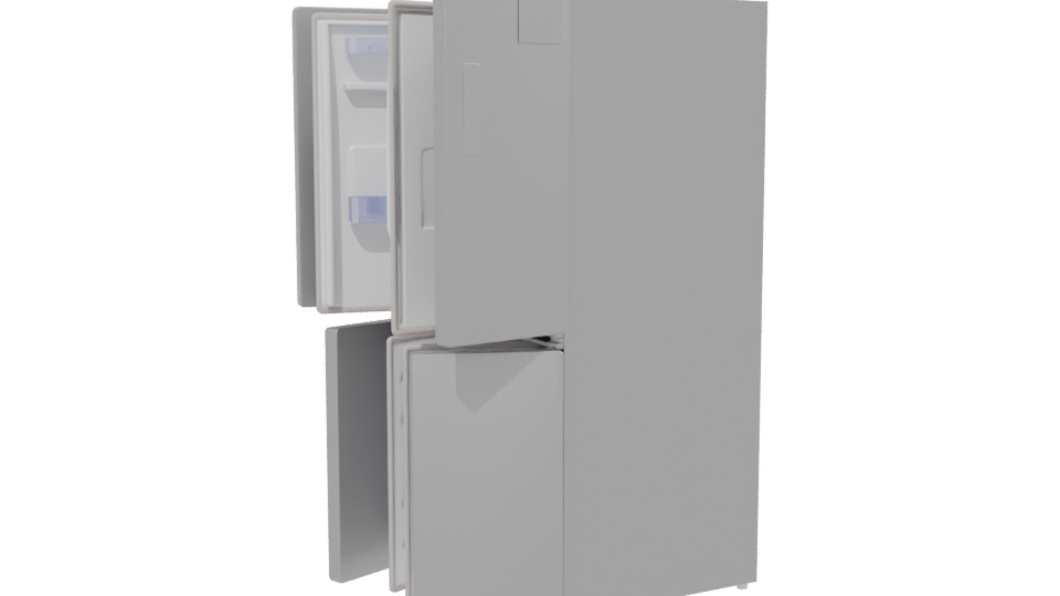 Modern Refrigerator 3D Model - Professional 3D Model Render 13