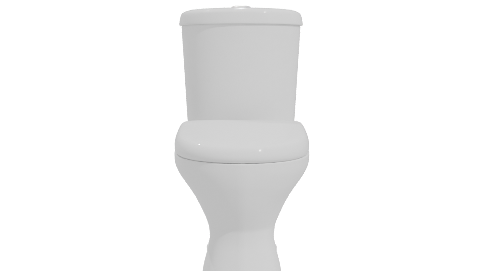Stylish Ceramic Toilet Model - Professional 3D Model Render 11