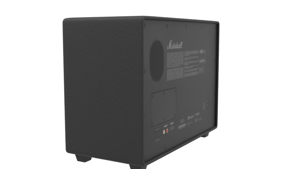 Marshall Bluetooth Speaker 3D Model - Professional 3D Model Render 3