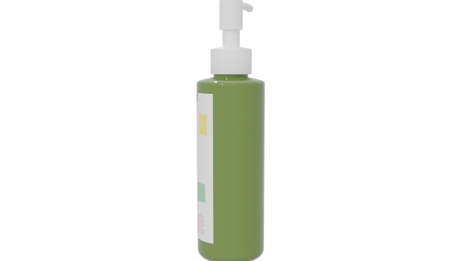 Stylish Green Spray Bottle 3D Model - Professional 3D Model Render 6