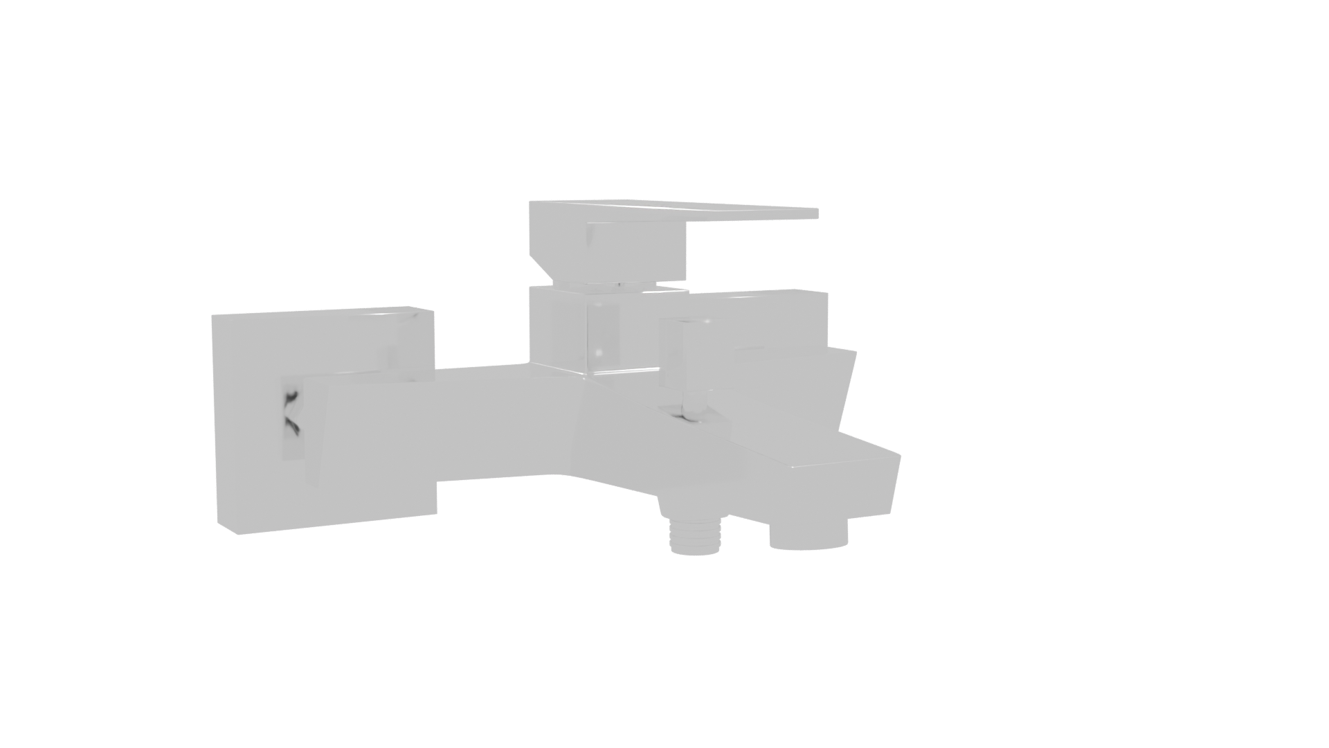 Stylish Contemporary Faucet Model - Professional 3D Model Render 10