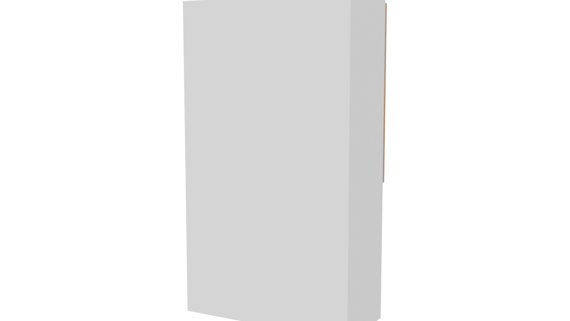 Multifunctional White Brown Cabinet 3D - Professional 3D Model Render 6