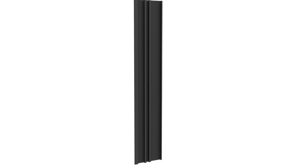 Black Panel RAL 9017 3D Model - Professional 3D Model Render 10