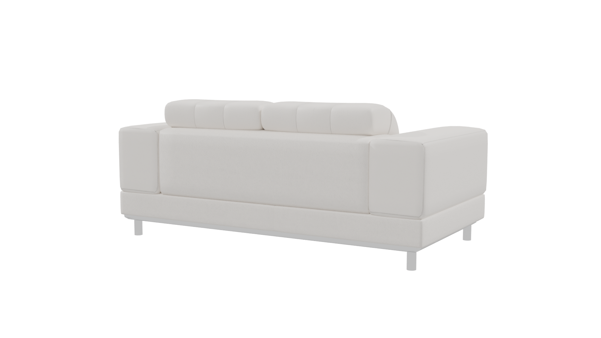 Stylish White Sofa 3D Model - Professional 3D Model Render 9