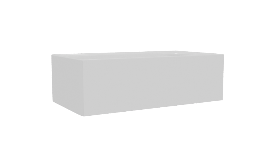 Minimalist Bathtub 3D Model - Professional 3D Model Render 4