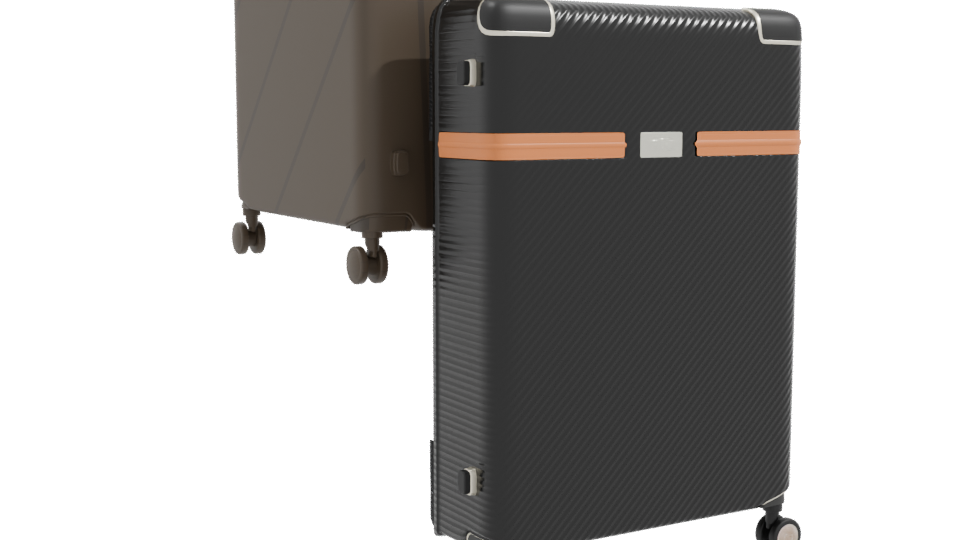 Stylish Hard Shell Luggage Model - Professional 3D Model Render 10