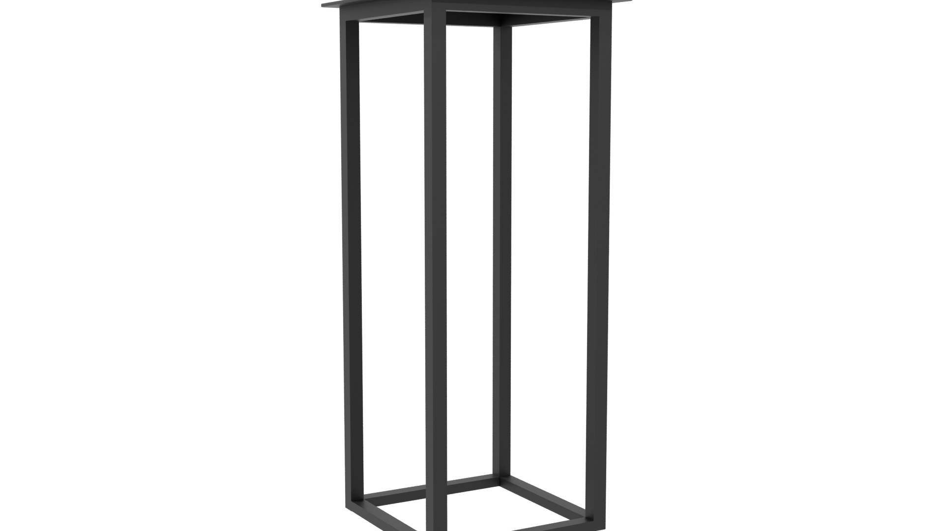 Minimalist Metal Display Stand 3D - Professional 3D Model Render 4