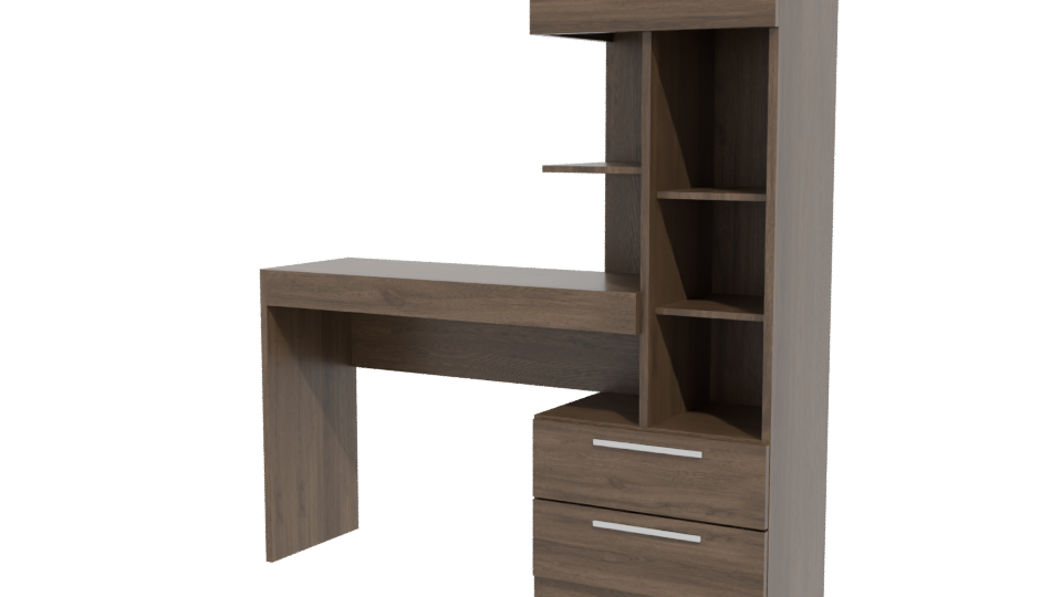 Stylish Home Office Workstation 3D - Professional 3D Model Render 12