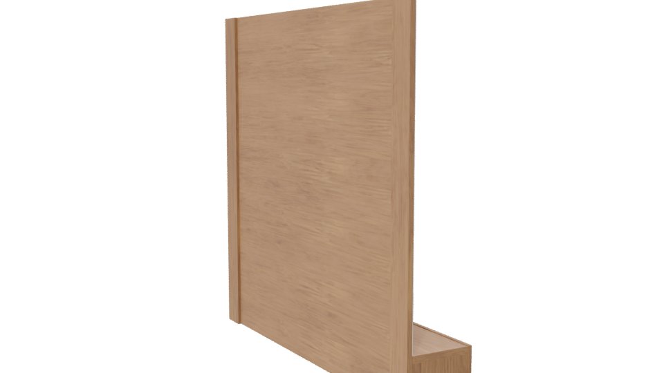 Stylish Modern Wooden Cabinet 3D - Professional 3D Model Render 7