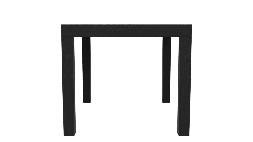 Stylish Black Wooden Table 3D - Professional 3D Model Render 5