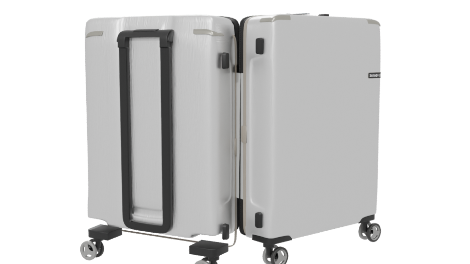 Stylish Luggage Suitcase Model - Professional 3D Model Render 6