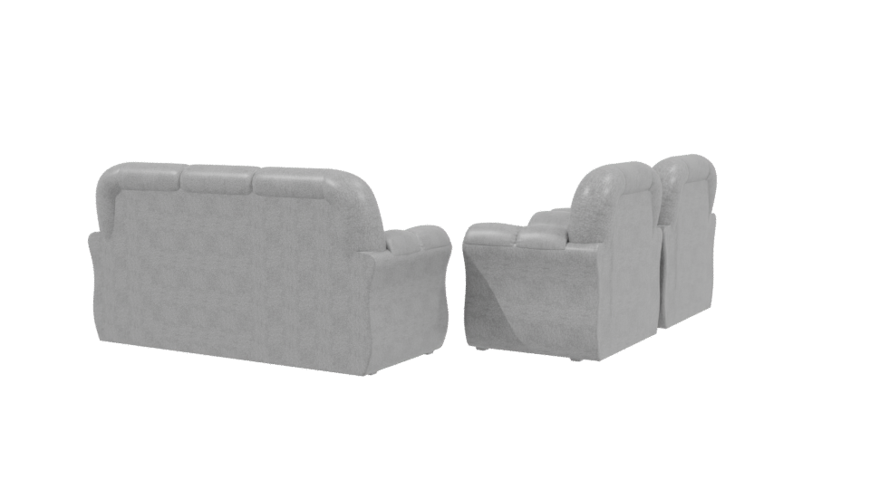 Contemporary Sofa Set 3D Model - Professional 3D Model Render 3