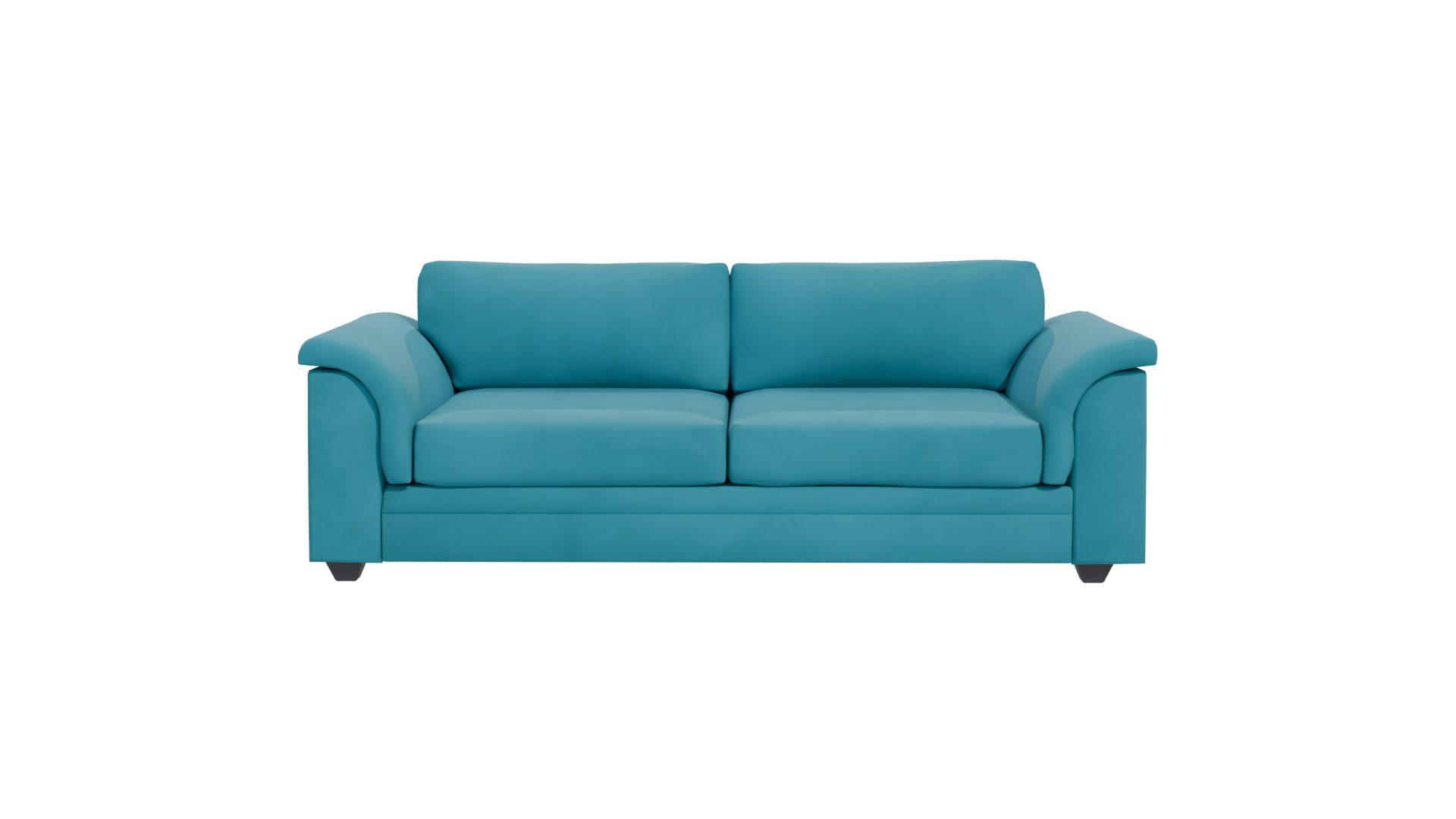 Stylish Modern Teal Sofa 3D Model - Professional 3D Model Render 11