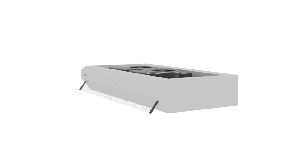 Sleek Dual-Burner Gas Stove - Professional 3D Model Render 13