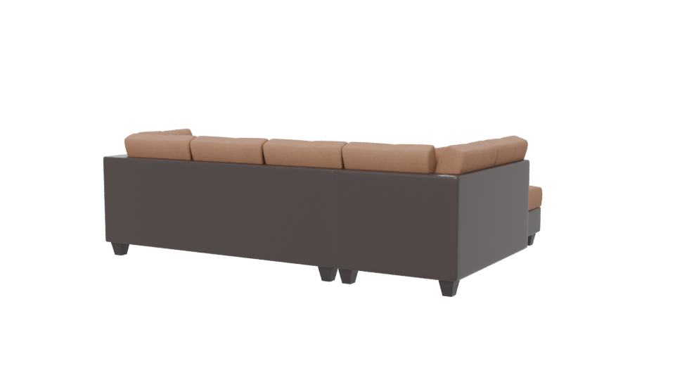 Stylish Sectional Sofa Model - Professional 3D Model Render 6