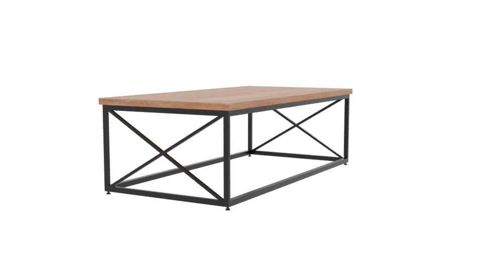 Stylish Wooden Dining Table 3D - Professional 3D Model Render 12