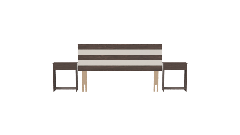 Stylish Modern Bedroom Set 3D - Professional 3D Model Render 5