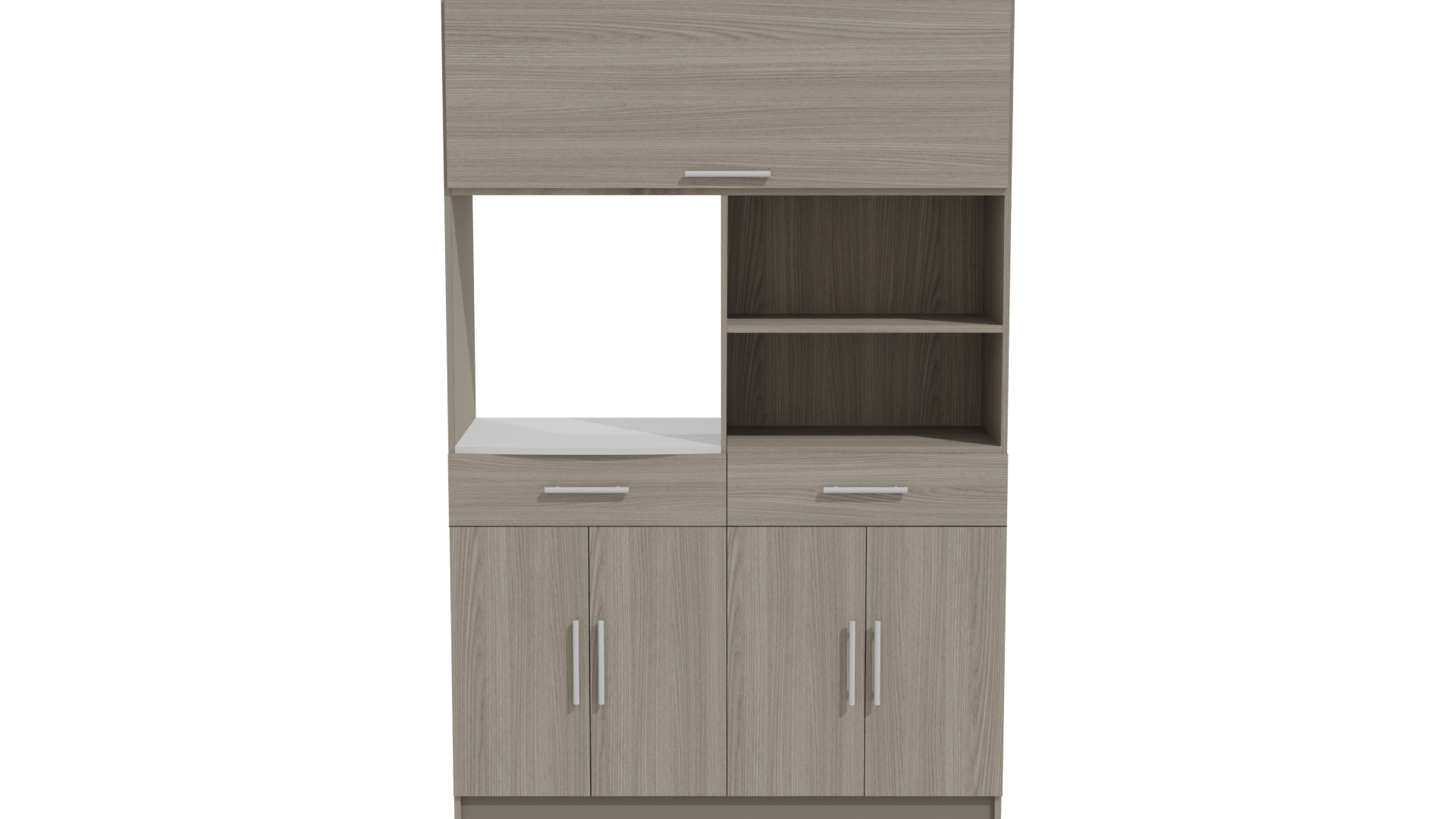 Stylish Wooden Cabinet 3D Model - Professional 3D Model Render 11