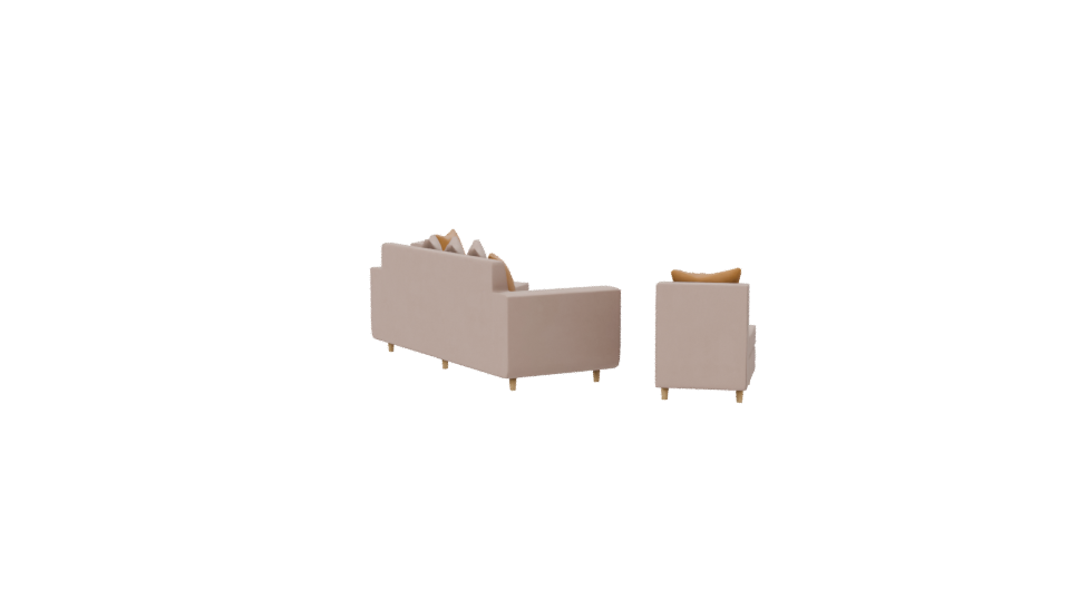 Elegant Modern Sofa Set 3D - Professional 3D Model Render 7