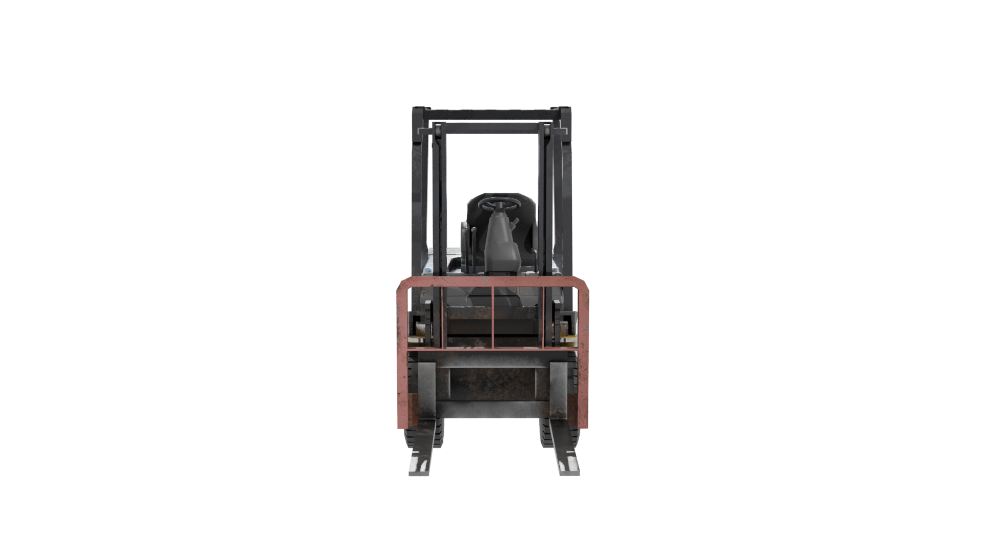 Industrial Forklift 3D Model - Professional 3D Model Render 11