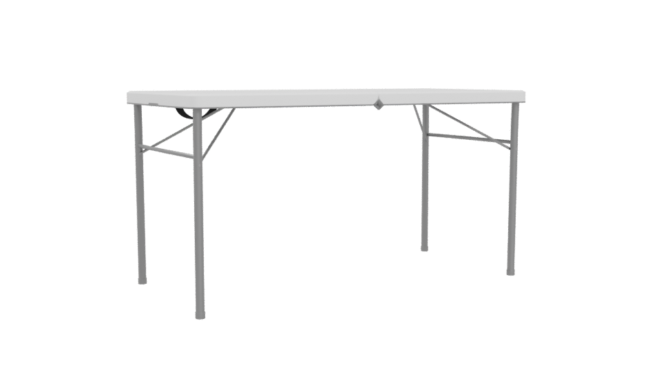 Stylish Folding Table 3D Model - Professional 3D Model Render 4