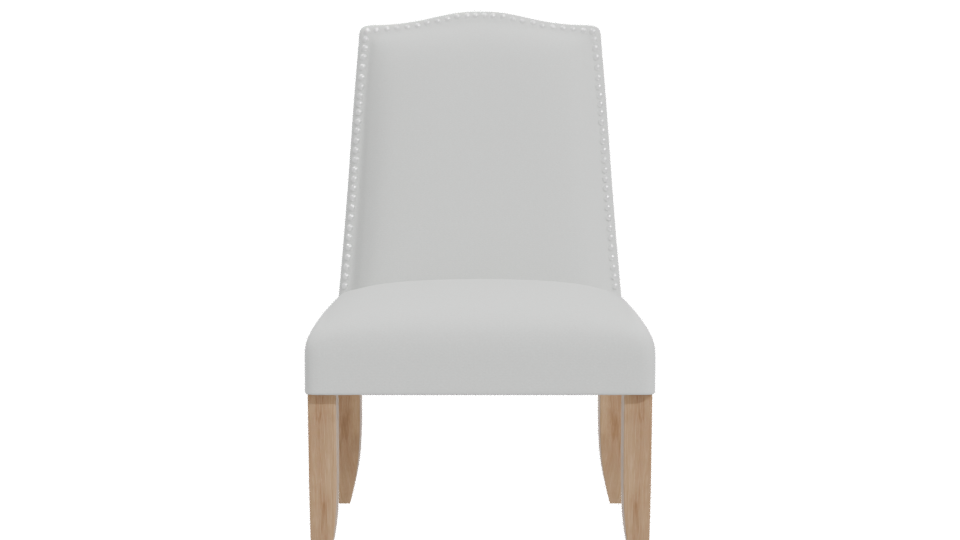 Elegant White Dining Chair Model - Professional 3D Model Render 11