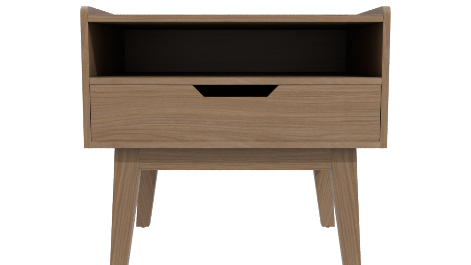 Buró Budapest Nogal 3D Model - Professional 3D Model Render 11