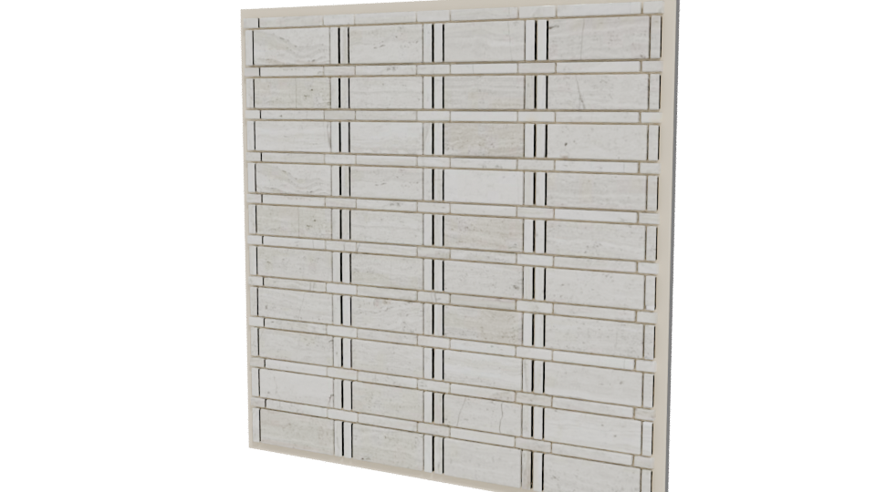 Modern Wall Storage Unit 3D - Professional 3D Model Render 12