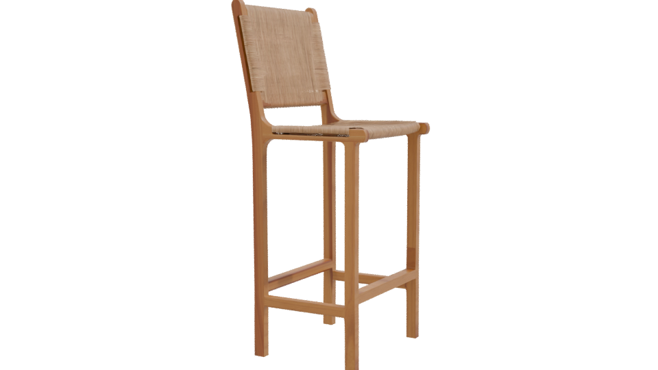 Stylish Bar Stool 3D Model - Professional 3D Model Render 9