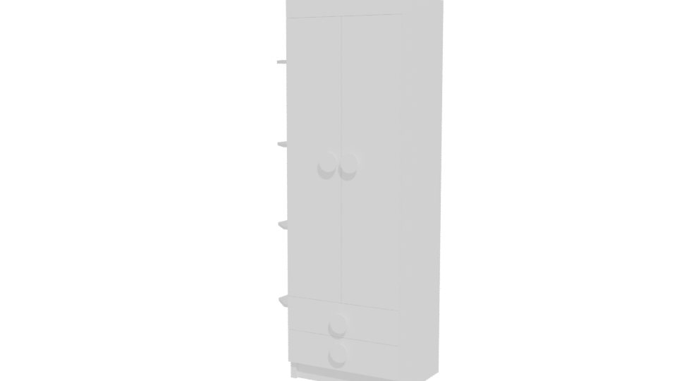 Closet Arcoiris 2P2C 3D Model - Professional 3D Model Render 12