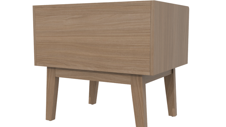 Buró Budapest Nogal 3D Model - Professional 3D Model Render 6