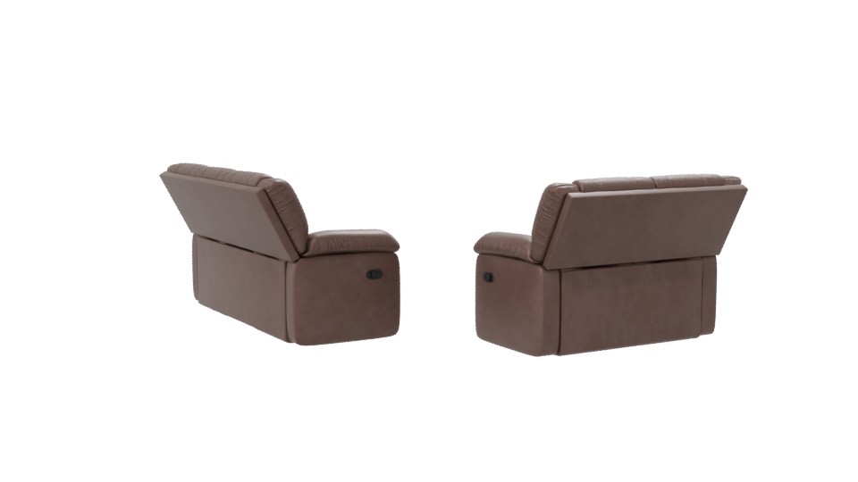 Comfortable Leather Sofa Set 3D - Professional 3D Model Render 7