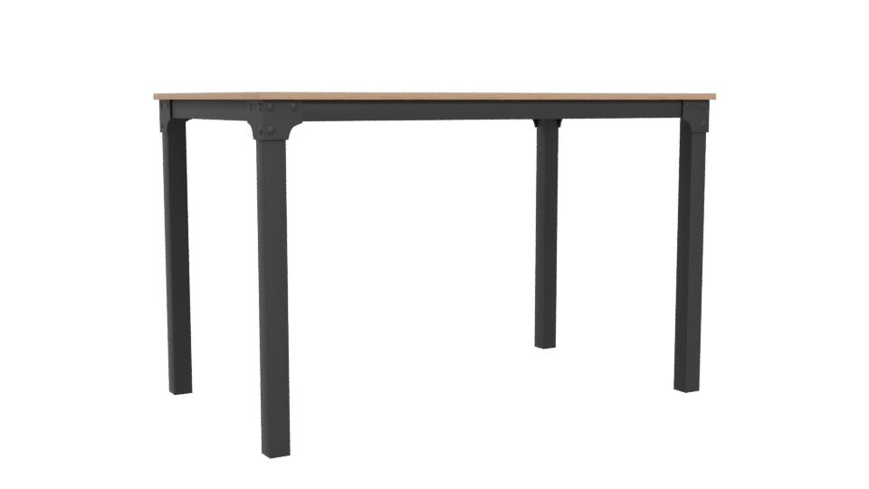 Stylish Minimalist Dining Table - Professional 3D Model Render 4
