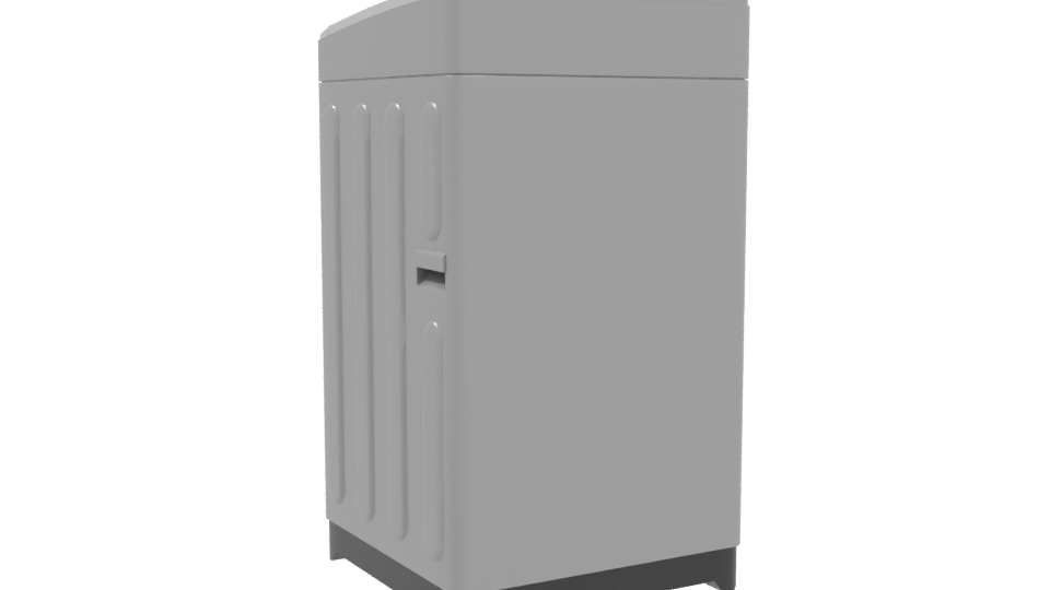 Stylish Top-Load Washing Machine 3D - Professional 3D Model Render 4