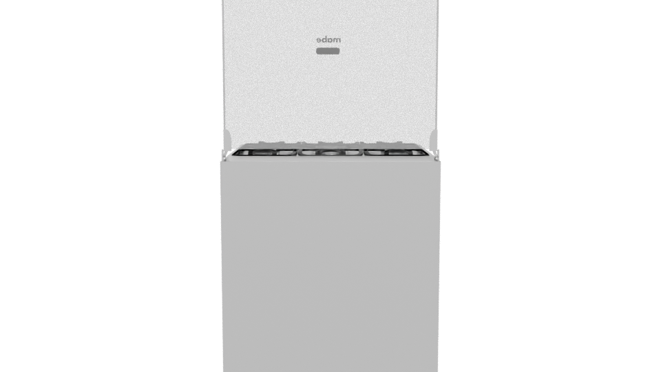 Stylish Freestanding Gas Stove Model - Professional 3D Model Render 5