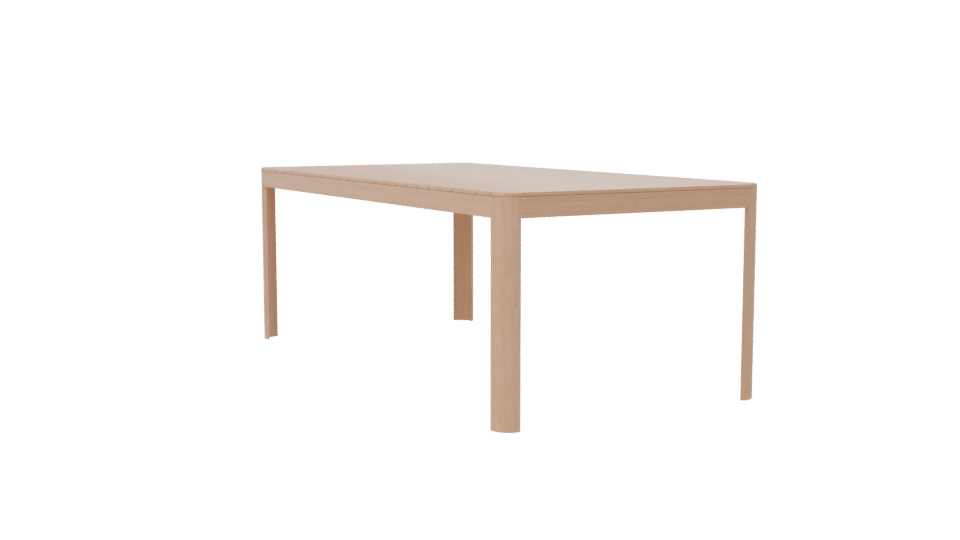 Stylish Outdoor Dining Table 3D - Professional 3D Model Render 7