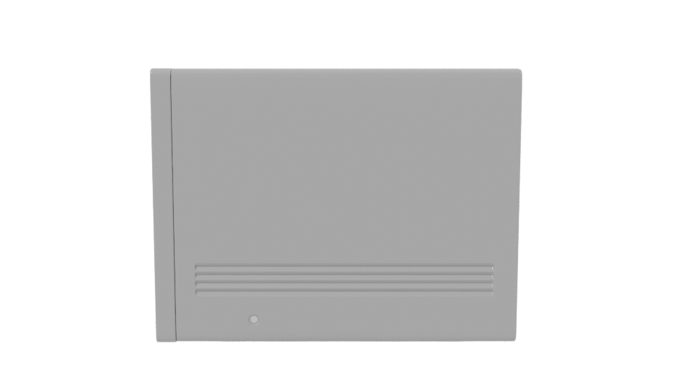 Stylish Household Microwave Model - Professional 3D Model Render 2