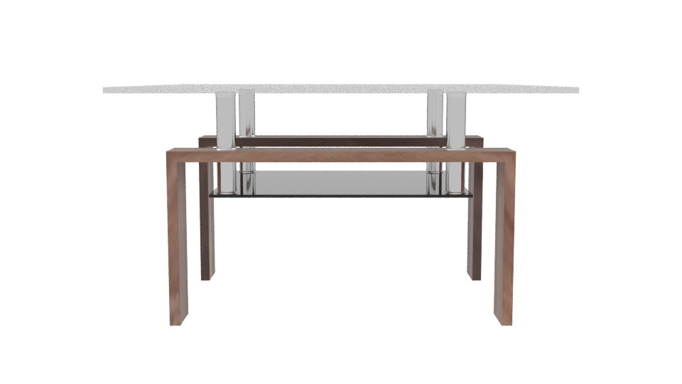 Stylish Glass Coffee Table 3D - Professional 3D Model Render 8