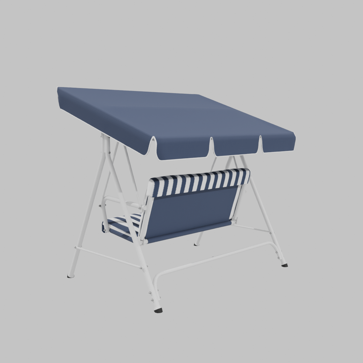 SILLON COLUMPIO 3 PERSONAS RAYAS AZUL