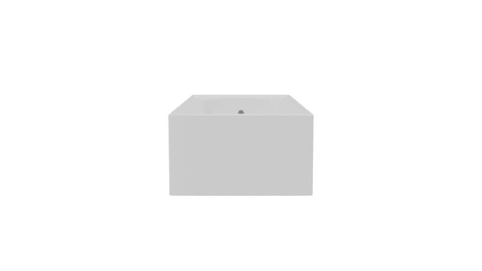 Minimalist Bathtub 3D Model - Professional 3D Model Render 2