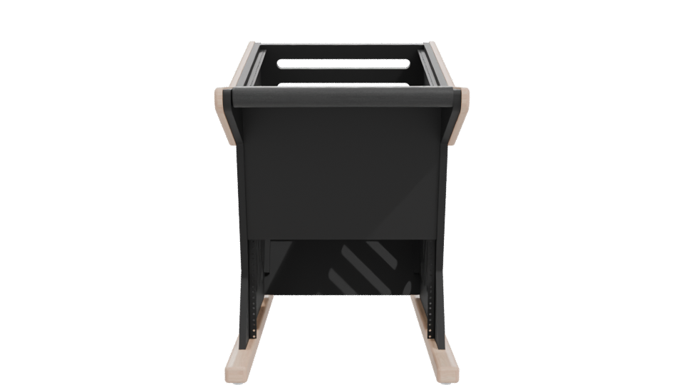 Stylish Wooden Baby Cradle Model - Professional 3D Model Render 11