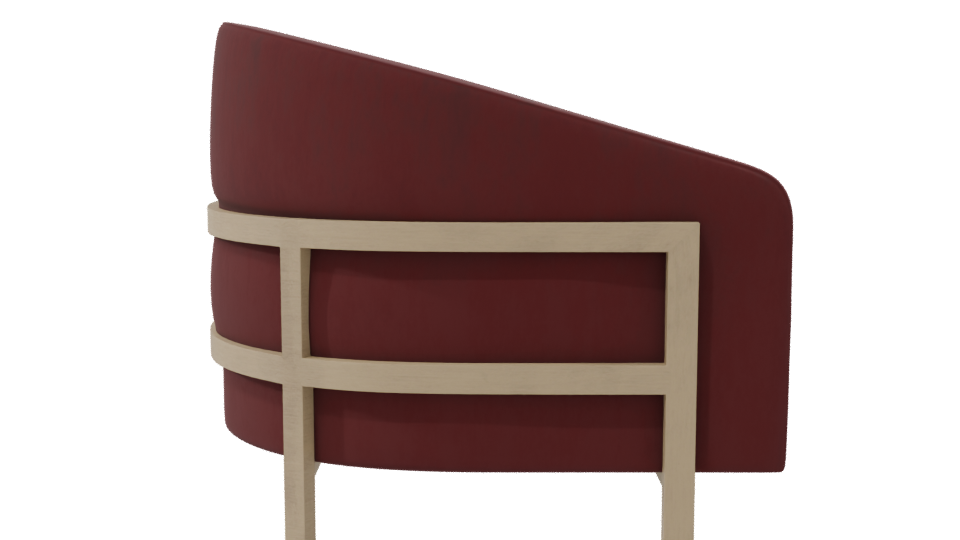 Sitial Berlin Guinda Armchair 3D - Professional 3D Model Render 8