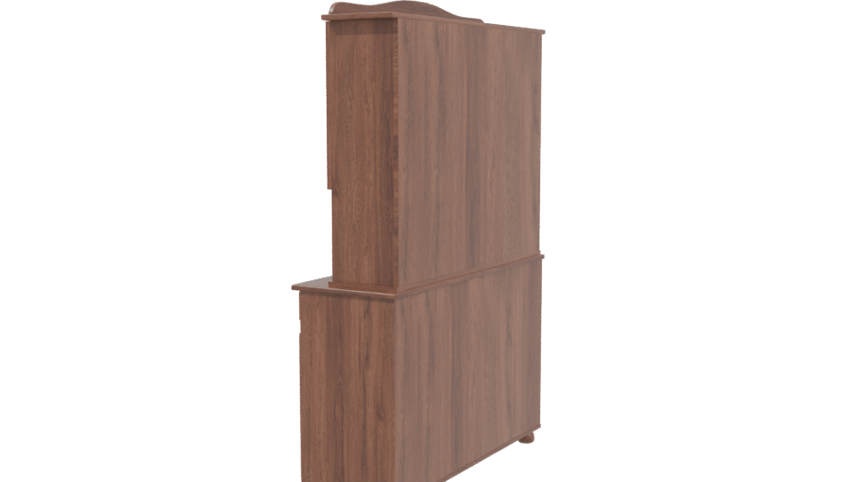 Classic Wooden Cabinet 3D Model - Professional 3D Model Render 3
