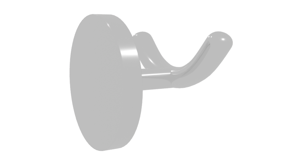 Stylish Wall-Mounted Hook 3D - Professional 3D Model Render 10