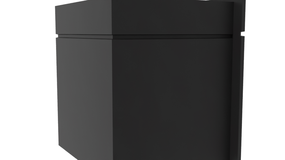 Sleek Black Built-In Oven 3D Model - Professional 3D Model Render 7