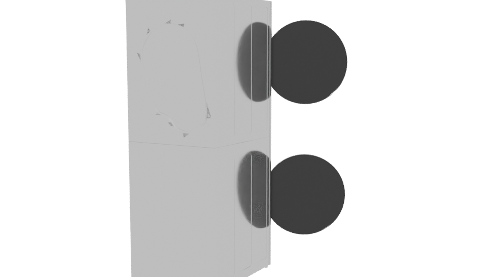 WK14WS6R Washer Dryer 3D Model - Professional 3D Model Render 6