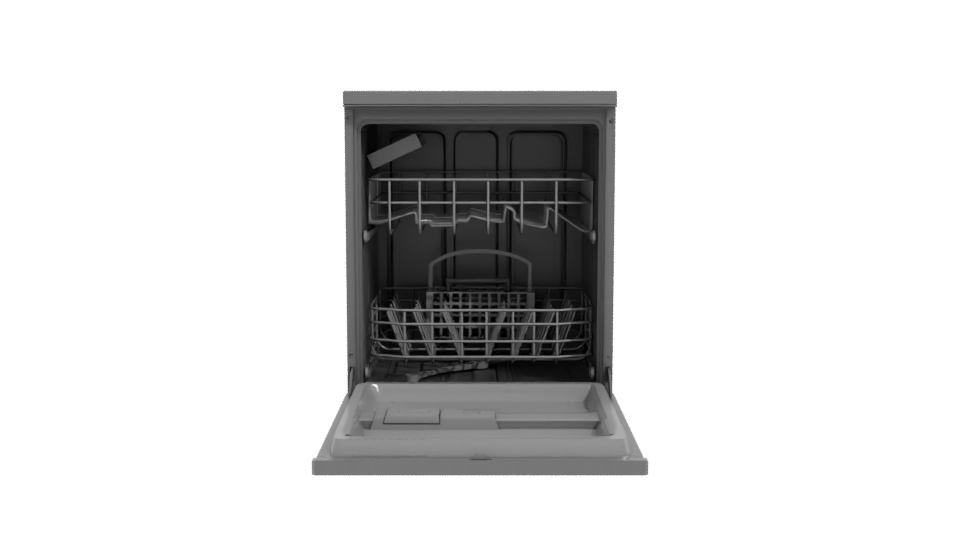 Realistic Dishwasher 3D Model - Professional 3D Model Render 11