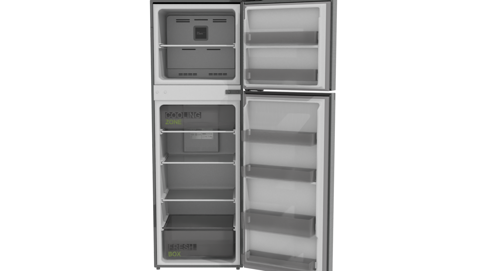 Elegant White Refrigerator 3D Model - Professional 3D Model Render 11