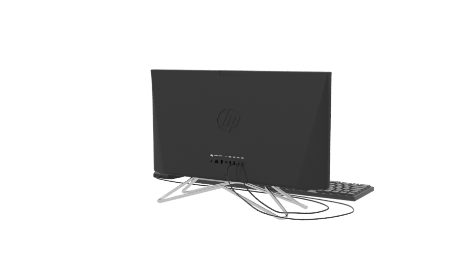 Sleek All-in-One Desktop Computer 3D Model - Professional 3D Model Render 6